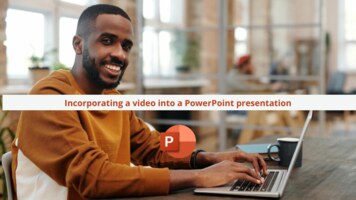 Incorporating a video into a PowerPoint presentation