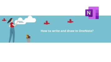 How to write and draw in OneNote?