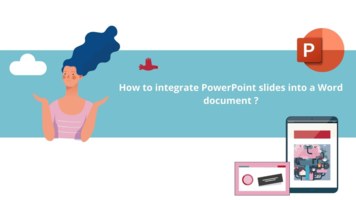 How to integrate one or more PowerPoint slides into a Word document?