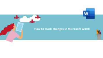 How to track changes in Office Word?