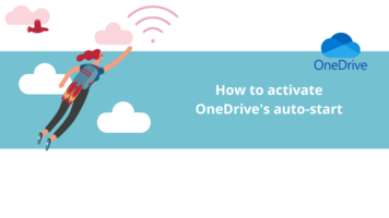 How to activate OneDrive's auto-start