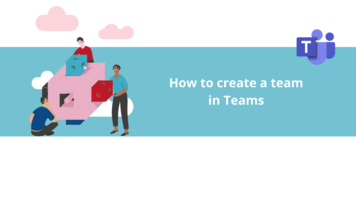How to create a team in Teams