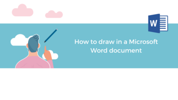 How to draw in a Microsoft Word document