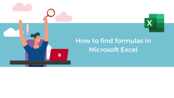 How to find formulas in Microsoft Excel