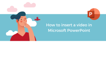 How to insert a video in Microsoft PowerPoint