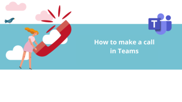 How to make a call in Teams