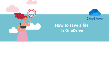 How to save a file in OneDrive