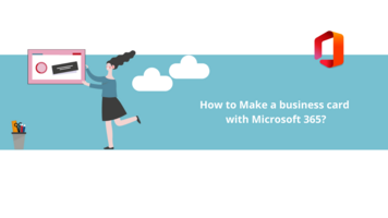 How to make a business card with Microsoft 365?