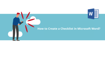 How to Create a Checklist in Microsoft Word?