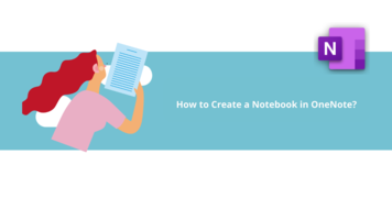 How to Create a Notebook in OneNote?