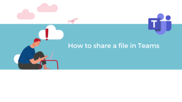 How to share a file in Teams